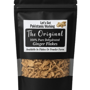 Dehydrated ginger flakes 500g pack – organic ginger for digestion, cooking, and wellness in Pakistan